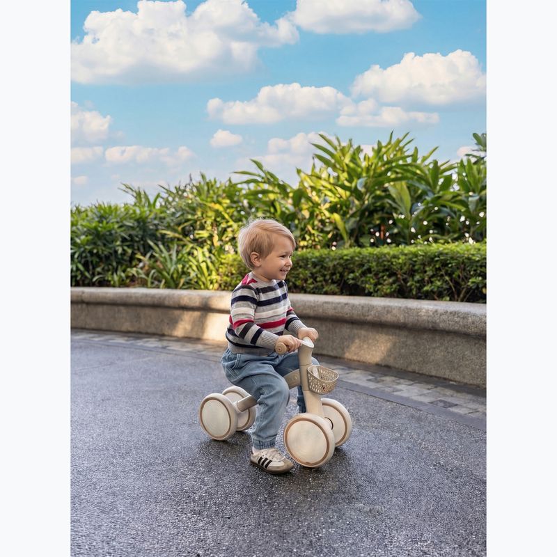 Štvorkolesový odrážadlo Globber Learning Bike Ecologic coconut 6