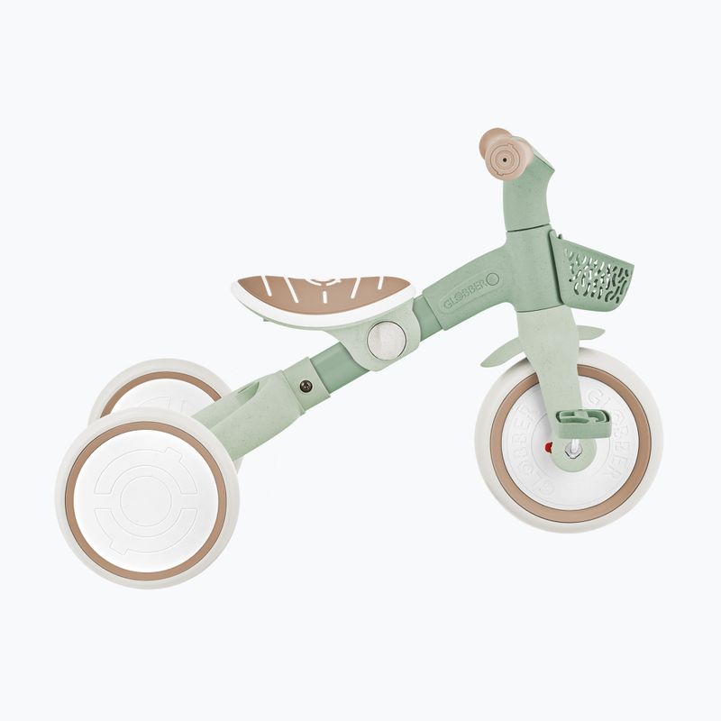 Trojkolesový odrážadlo s vodiacou tyčou Globber Learning Trike 2w1 Plus Ecologic pistachio 3