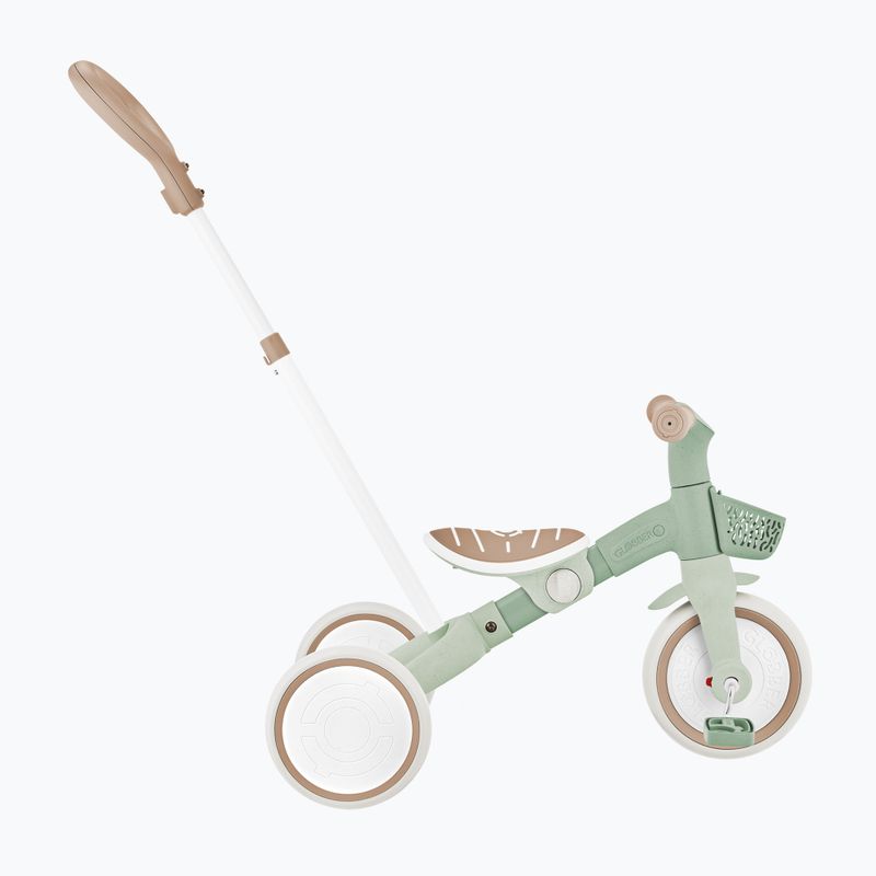Trojkolesový odrážadlo s vodiacou tyčou Globber Learning Trike 2w1 Plus Ecologic pistachio 4