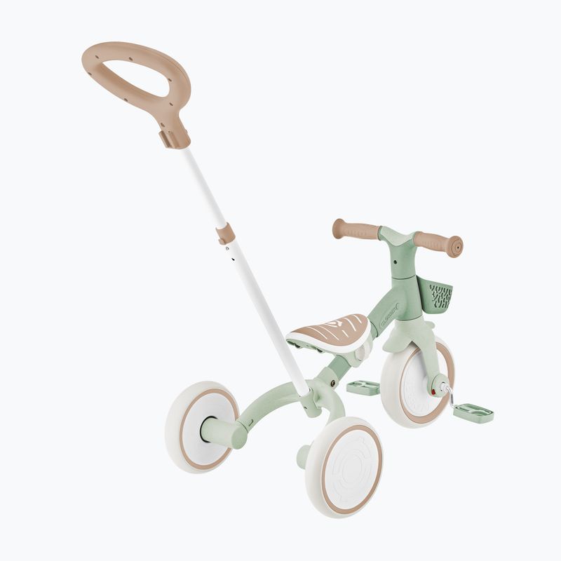 Trojkolesový odrážadlo s vodiacou tyčou Globber Learning Trike 2w1 Plus Ecologic pistachio 13