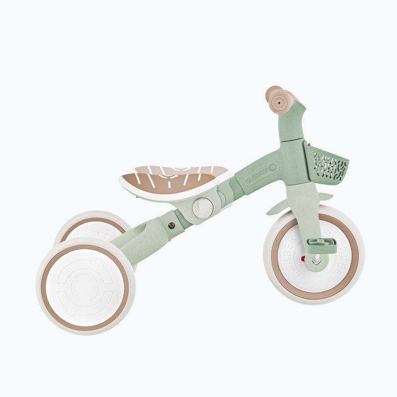 Trojkolesový odrážadlo s vodiacou tyčou Globber Learning Trike 2w1 Plus Ecologic pistachio 14