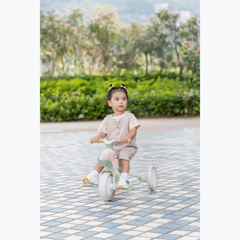 Trojkolesový odrážadlo s vodiacou tyčou Globber Learning Trike 2w1 Plus Ecologic pistachio 16