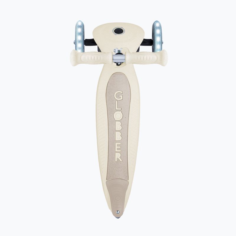 Detská trojkolesová kolobežka Globber Junior Foldable Lights Eco coconut 4