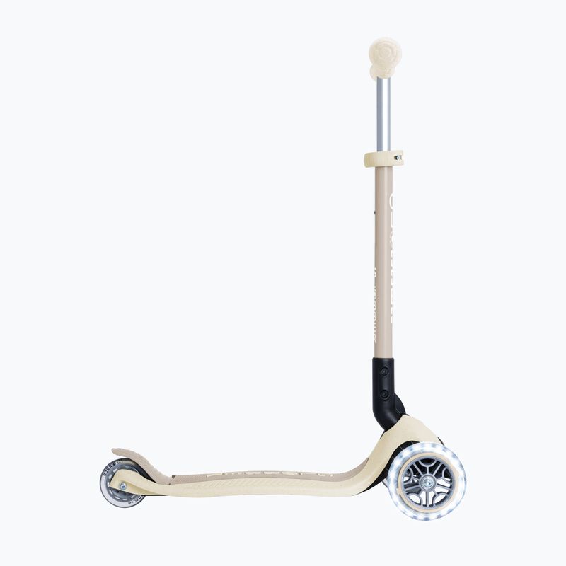 Detská trojkolesová kolobežka Globber Junior Primo Foldable Lights Eco coconut 2