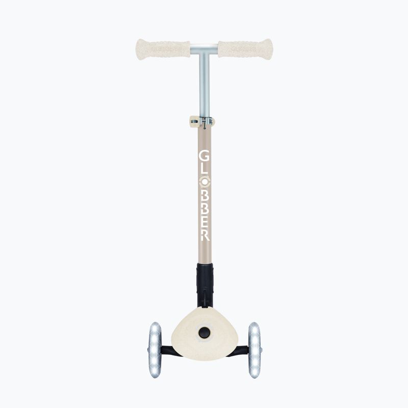 Detská trojkolesová kolobežka Globber Junior Primo Foldable Lights Eco coconut 3
