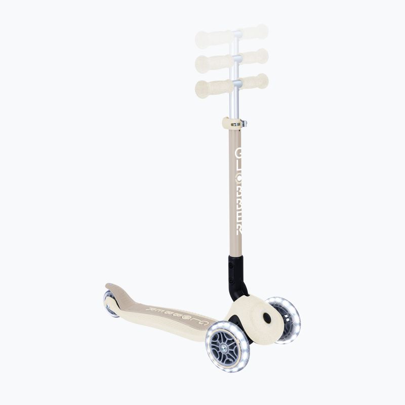 Detská trojkolesová kolobežka Globber Junior Primo Foldable Lights Eco coconut 10