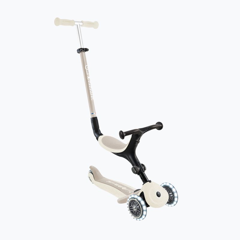 Detská trojkolesová kolobežka Globber Go.Up Active Ecologic Lights coconut 3