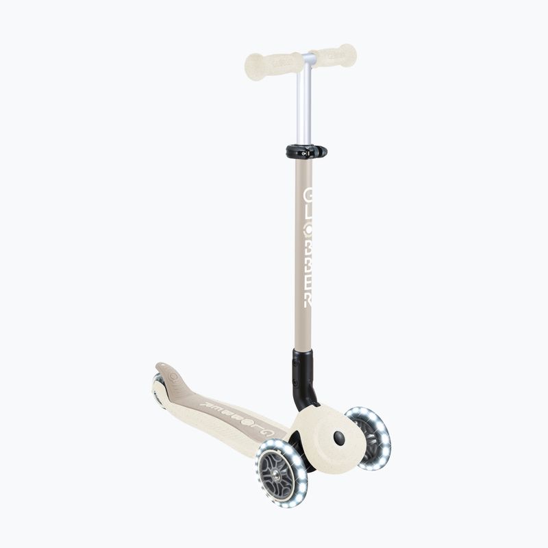 Detská trojkolesová kolobežka Globber Go.Up Active Ecologic Lights coconut 5