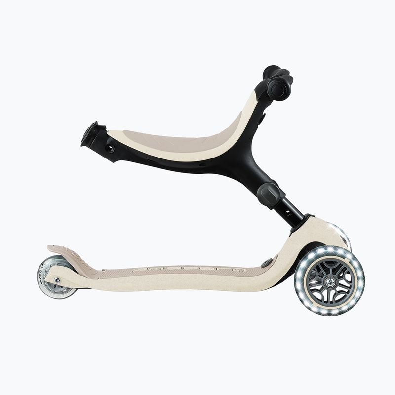 Detská trojkolesová kolobežka Globber Go.Up Active Ecologic Lights coconut 7