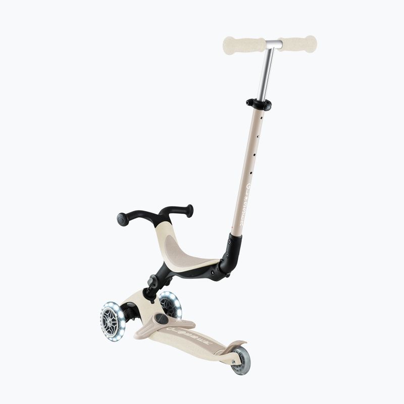 Detská trojkolesová kolobežka Globber Go.Up Active Ecologic Lights coconut 9