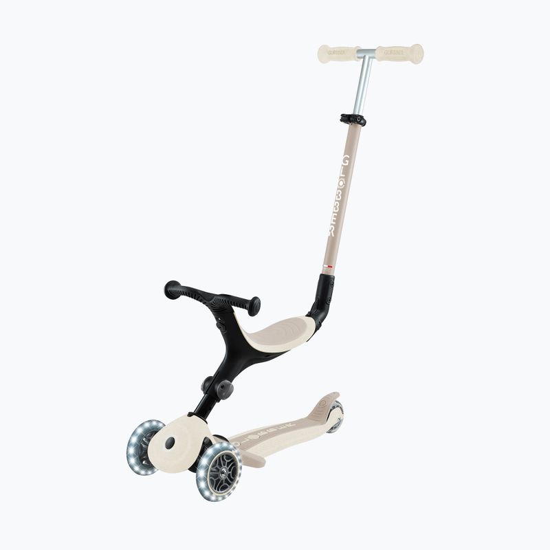 Detská trojkolesová kolobežka Globber Go.Up Active Ecologic Lights coconut 10
