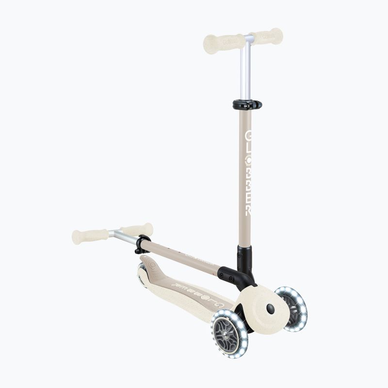 Detská trojkolesová kolobežka Globber Go.Up Active Ecologic Lights coconut 15