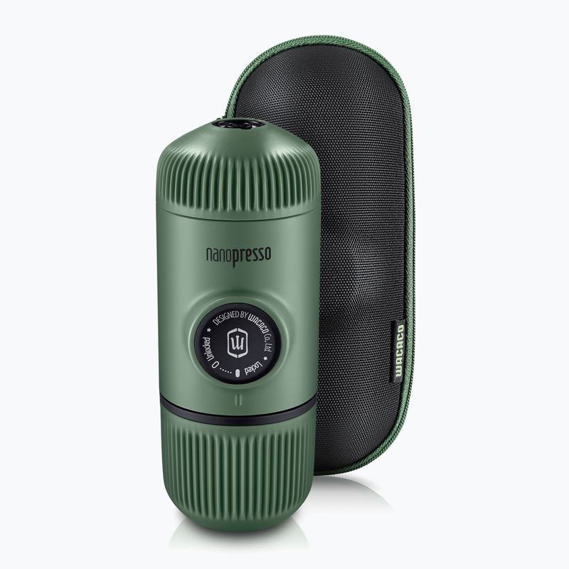 Prenosný kávovar Wacaco Nanopresso 80 ml + puzdro machovo zelená