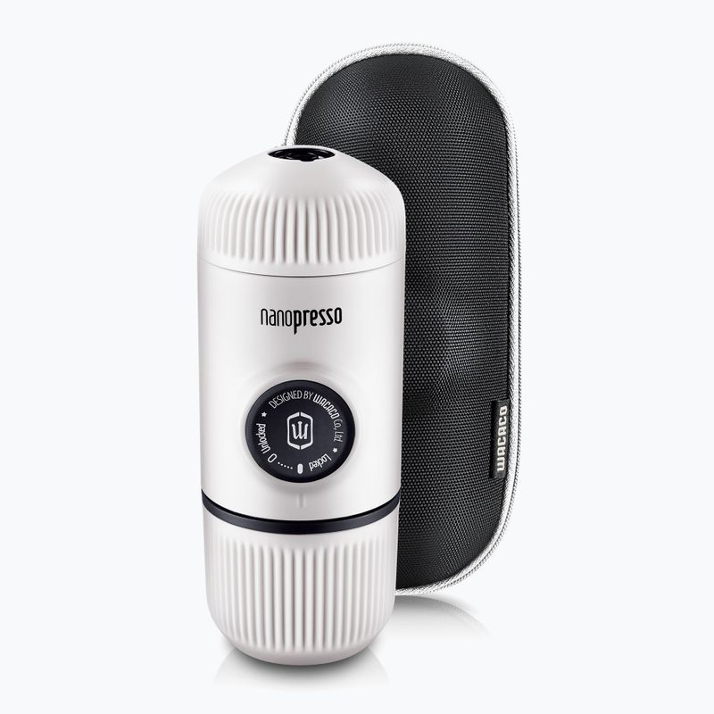 Prenosný kávovar Wacaco Nanopresso 80 ml + chladiaci biely kufor