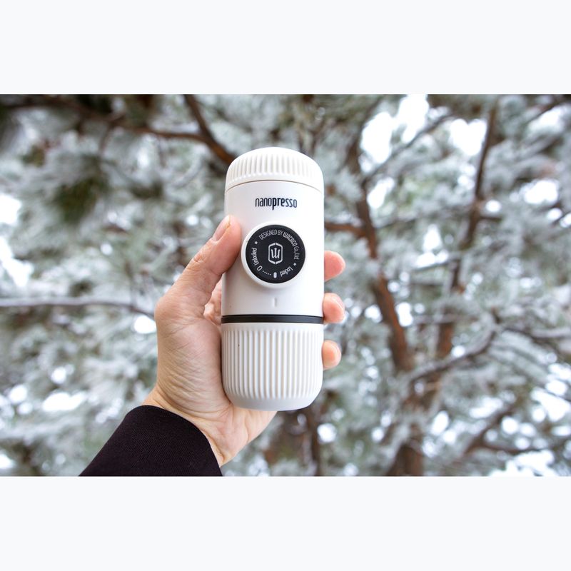 Prenosný kávovar Wacaco Nanopresso 80 ml + puzdro  chill white 4
