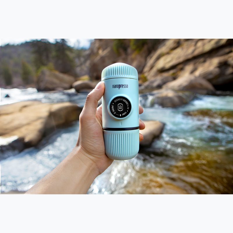 Prenosný kávovar Wacaco Nanopresso 80 ml + puzdro arctic blue 4