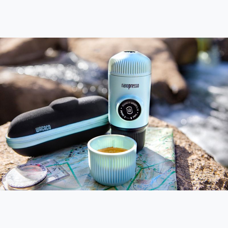 Prenosný kávovar Wacaco Nanopresso 80 ml + puzdro arctic blue 6