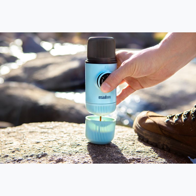 Prenosný kávovar Wacaco Nanopresso 80 ml + puzdro arctic blue 7