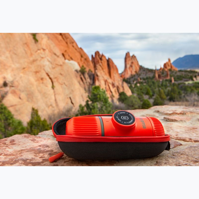 Prenosný kávovar Wacaco Nanopresso 80 ml + puzdro lava red 5