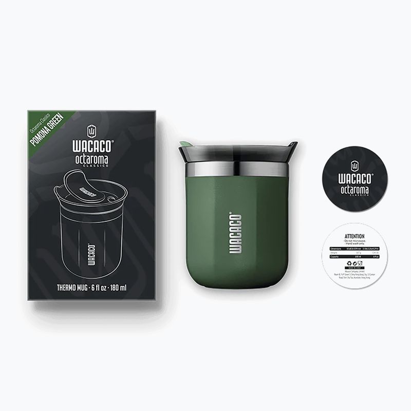 WACACO Octaroma Classico termohrnček 180 ml pomona zelený 2