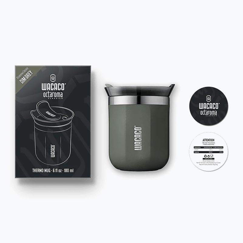 Termohrnček WACACO Octaroma Classico 180 ml dim grey 3