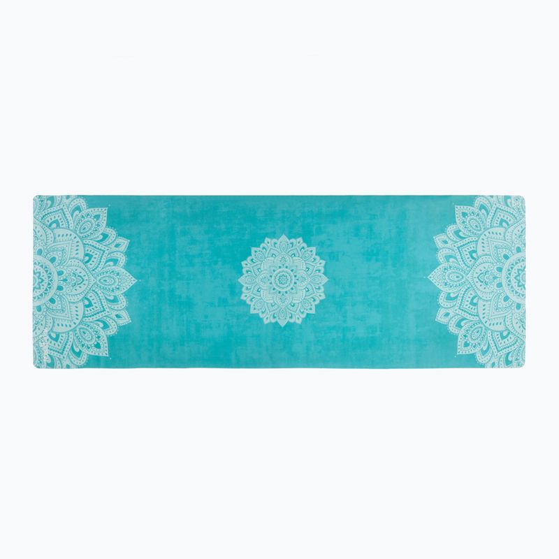 Yoga Design Lab Combo cestovná podložka na jogu 1,5 mm modrá Mandala tyrkysová 2