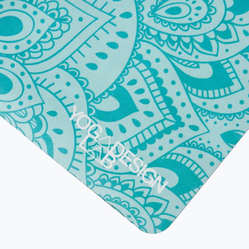 Yoga Design Lab Combo cestovná podložka na jogu 1,5 mm modrá Mandala tyrkysová 3