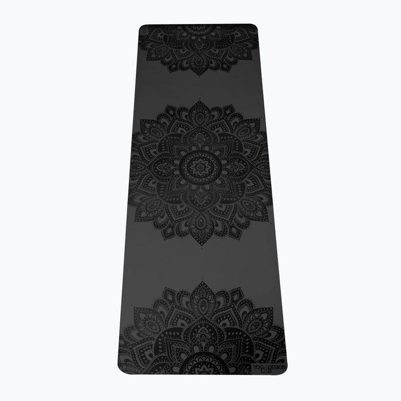 Yoga Design Lab Infinity podložka na jogu 5 mm čierna Mandala Charcoal