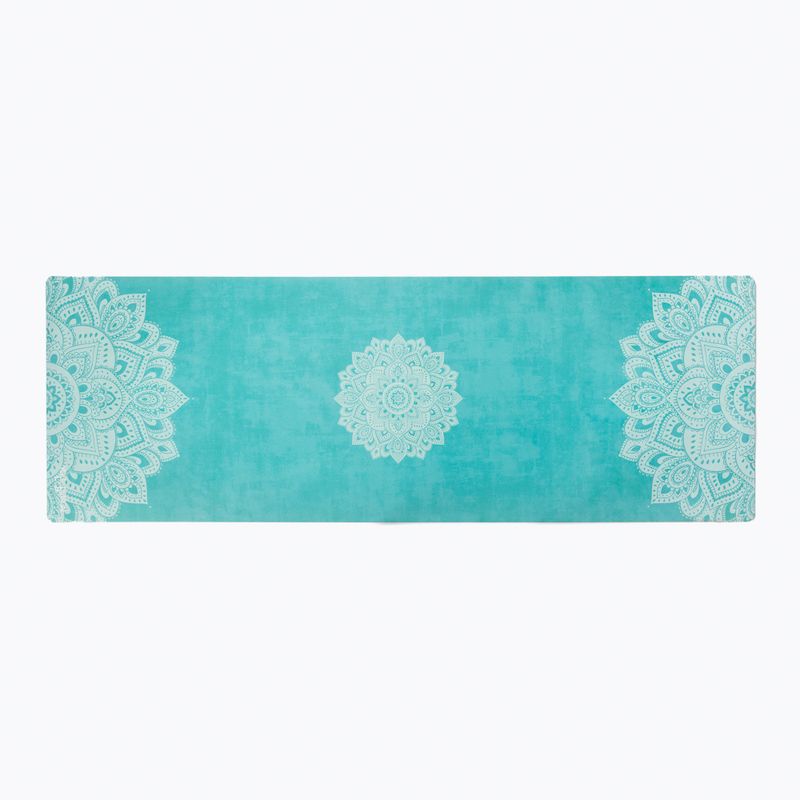 Yoga Design Lab Combo podložka na jogu 5,5 mm modrá Mandala tyrkysová 2