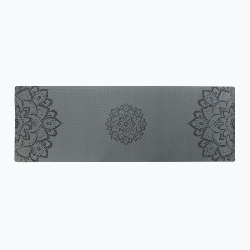 Yoga Design Lab Flow Pure 6 mm zelená podložka na jogu Mandala Charcoal 2
