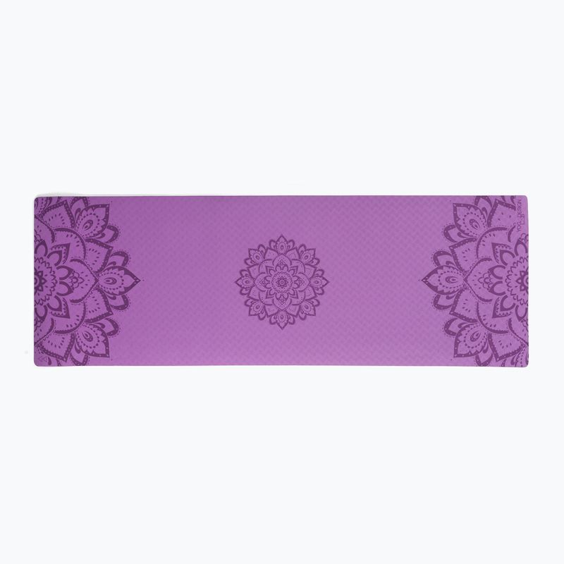 Yoga Design Lab Flow Pure 6 mm fialová podložka na jogu Mandala Lavender 2