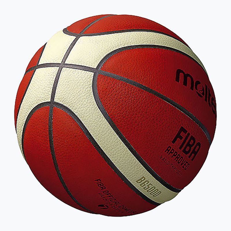 Basketbalová lopta Molten B7G5000 FIBA ​​brown veľkosť 7 3