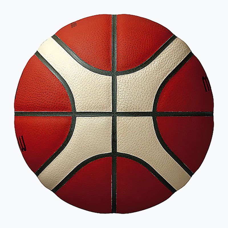 Basketbalová lopta Molten B7G5000 FIBA ​​brown veľkosť 7 6