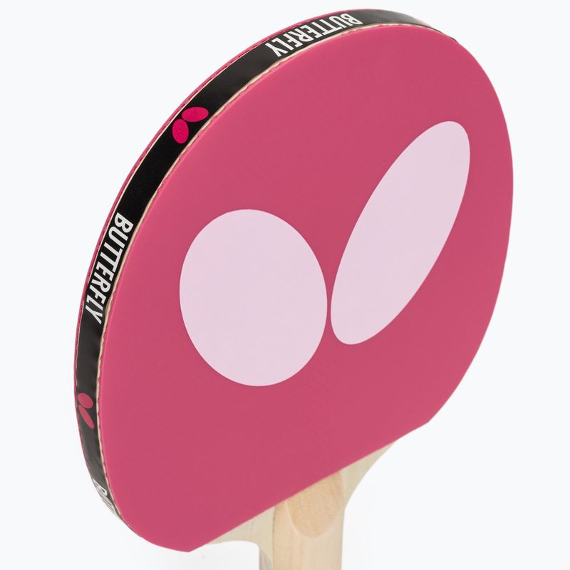 Pálka na stolný tenis Butterfly Logo pink 6