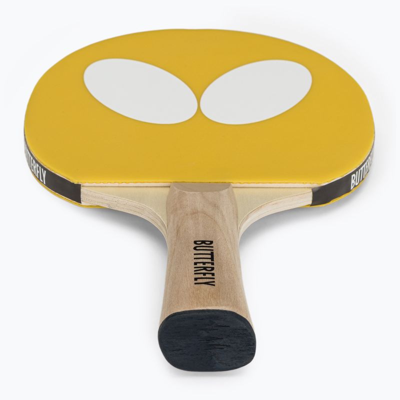 Pálka na stolný tenis Butterfly Logo yellow 2