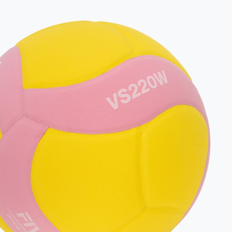 Volejbalová lopta Mikasa VS220W yellow/pink 3