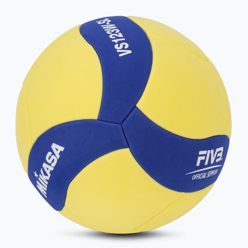 Volejbalová lopta Mikasa VS123W SL žlto-modrá veľkosť 5 2