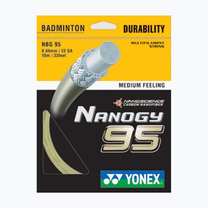 Badmintonové struny YONEX NBG 95 Set 10 m zlaté