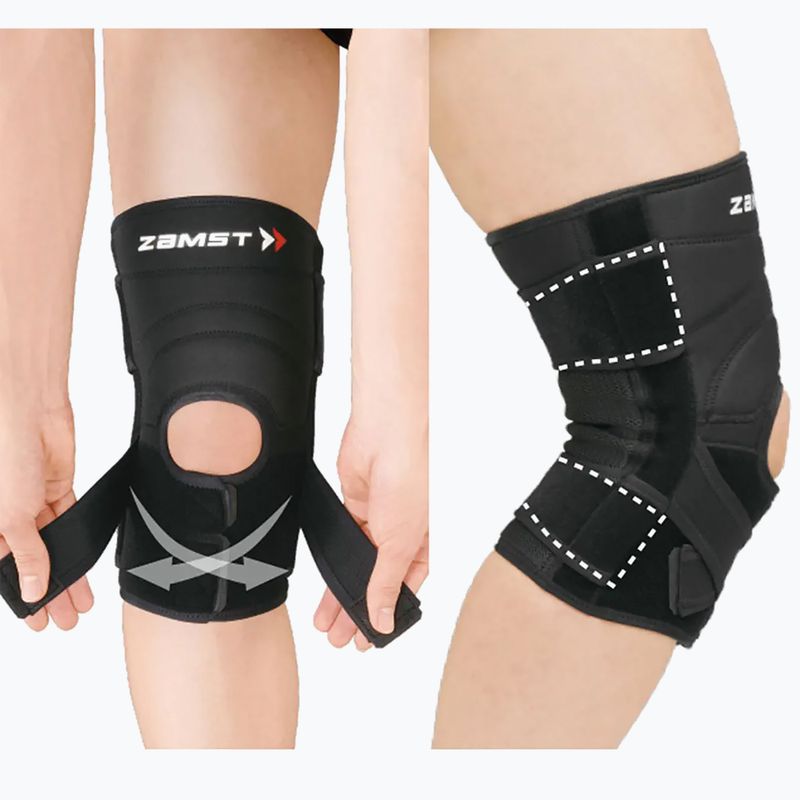 Stabilizátor kolenného kĺbu Zamst ZK-7 čierny 671701 12