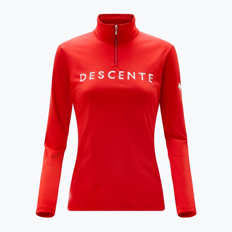 Dámska mikina Descente Chest Logo T-Neck electric red