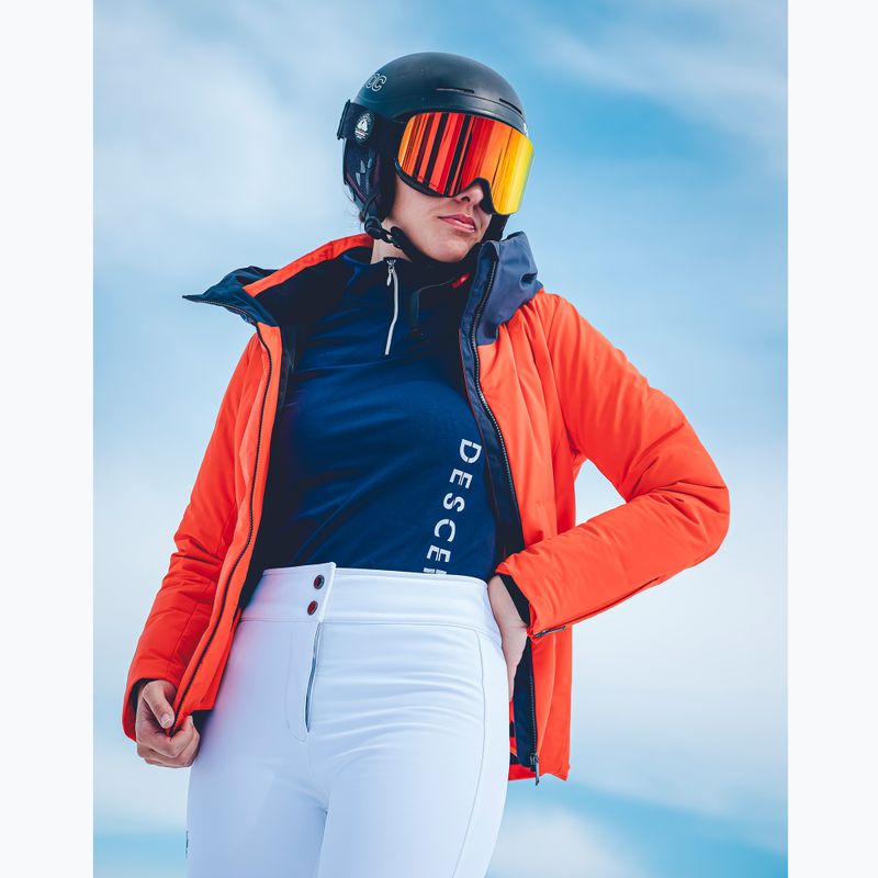 Dámska lyžiarska bunda Descente Janie mandarin orange 3