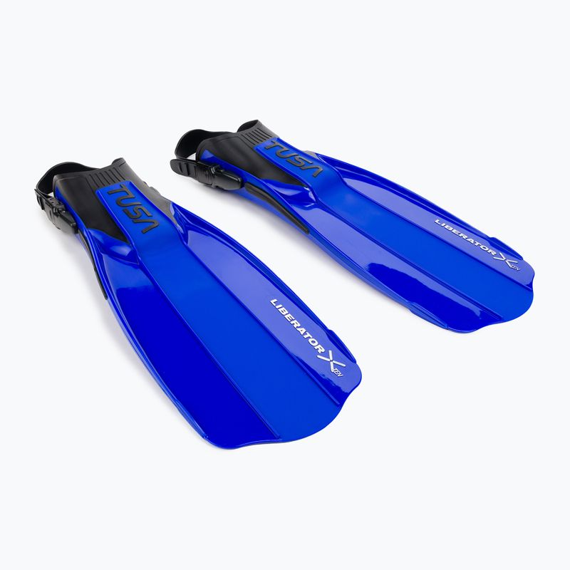 Potápačské plutvy TUSA Striped Liberator Fin Regular blue SF-5000