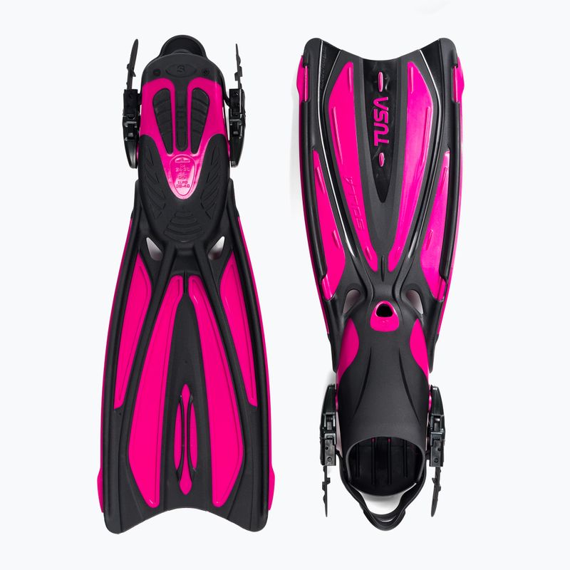 Potápačské plutvy TUSA Striped Solla Fin black/pink SF-22 2