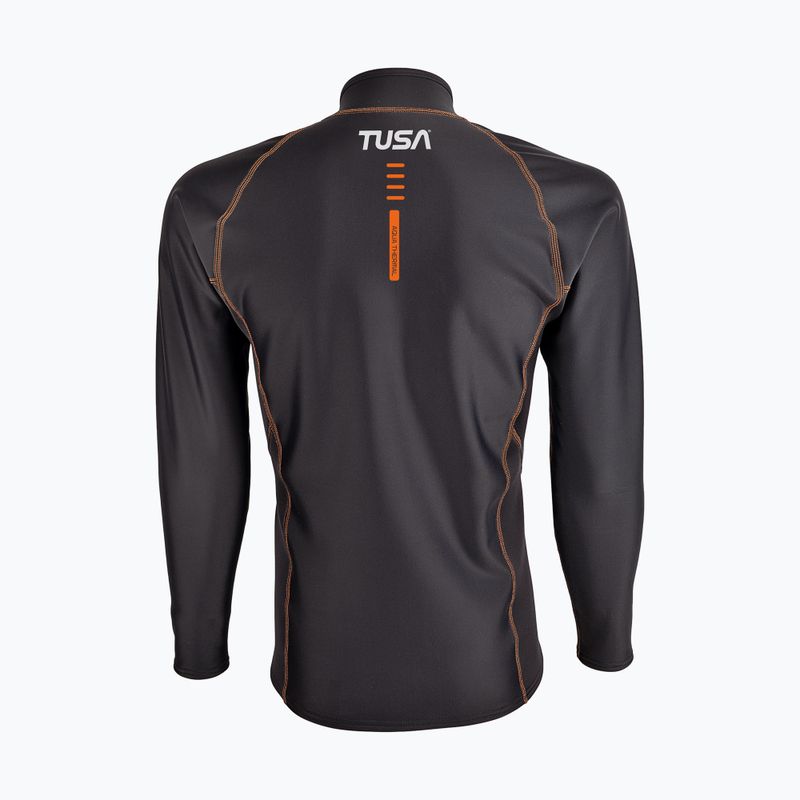 Pánske plavecké tričko longsleeve TUSA Rashguard Thermal black 2