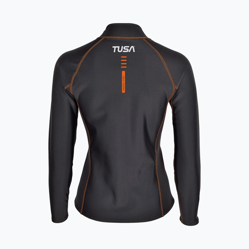 Dámske plavecké tričko longsleeve TUSA Rashguard Thermal black 2