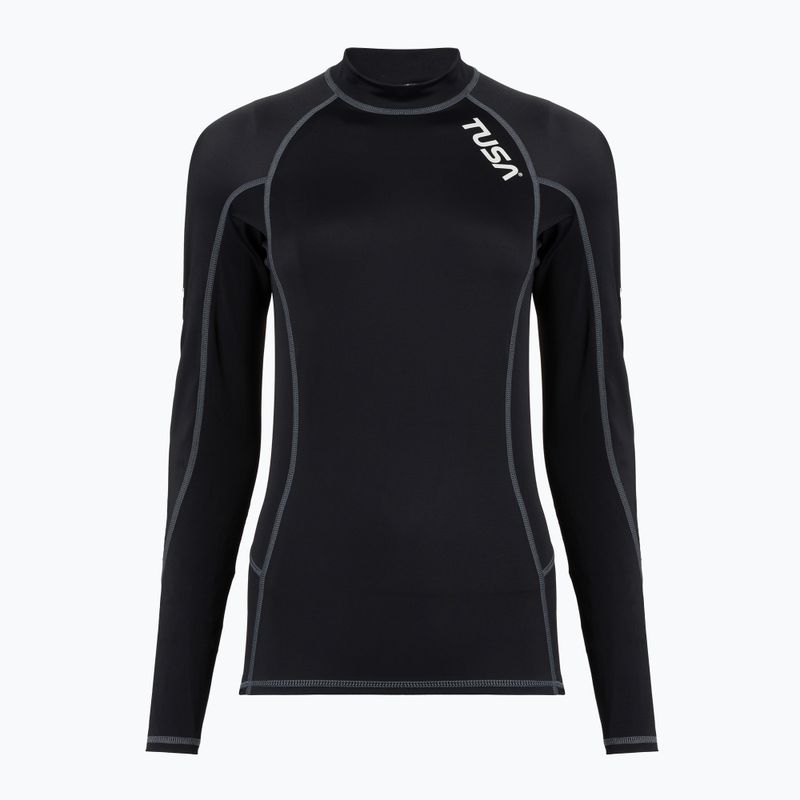Dámske plavecké tričko longsleeve TUSA Black rashguard