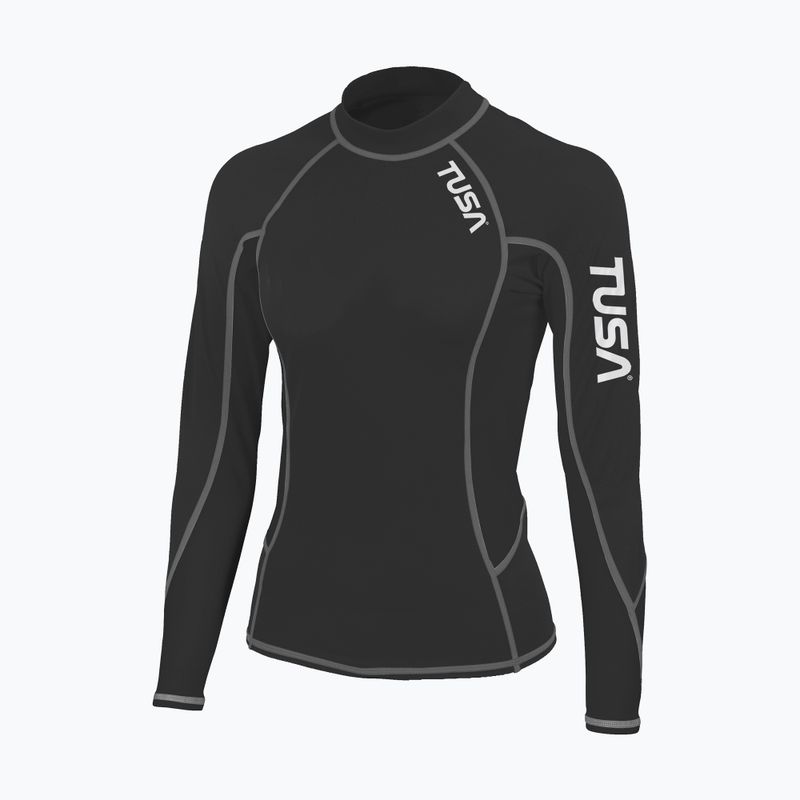 Dámske plavecké tričko longsleeve TUSA Black rashguard