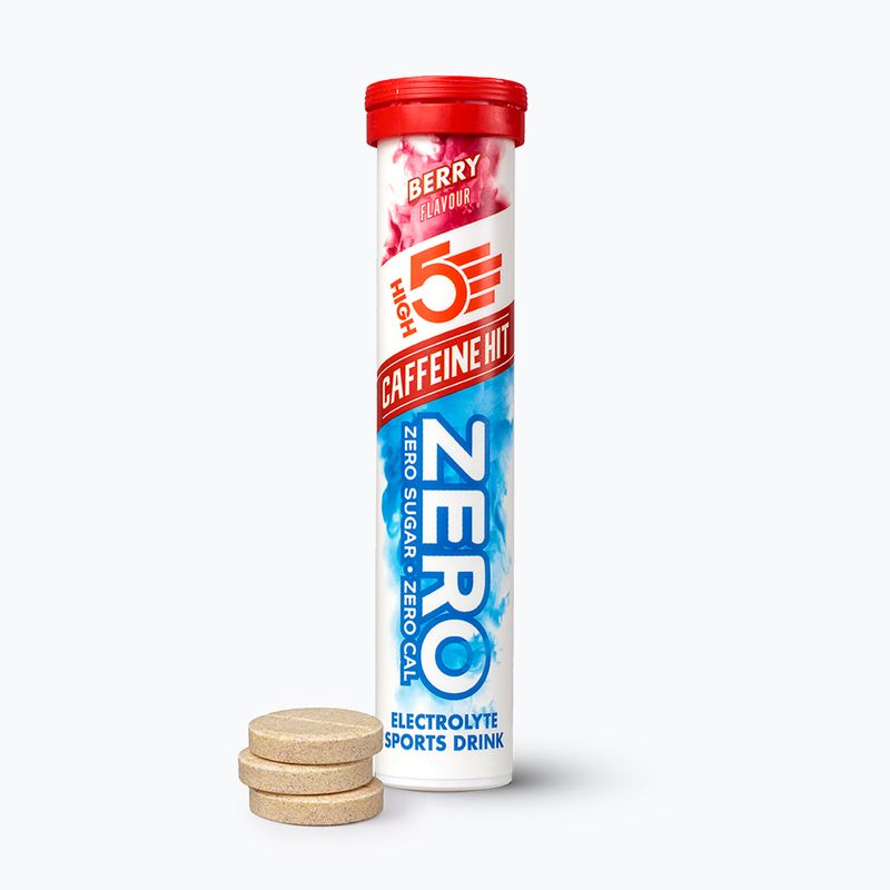 Elektrolyty HIGH5 ZERO Caffeine Hit 20 tabliet bobuľové