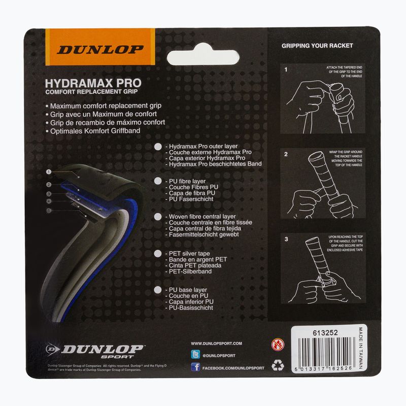 Obal na squashovú raketu Dunlop Hydramax Pro 2 ks čierny 613252 2