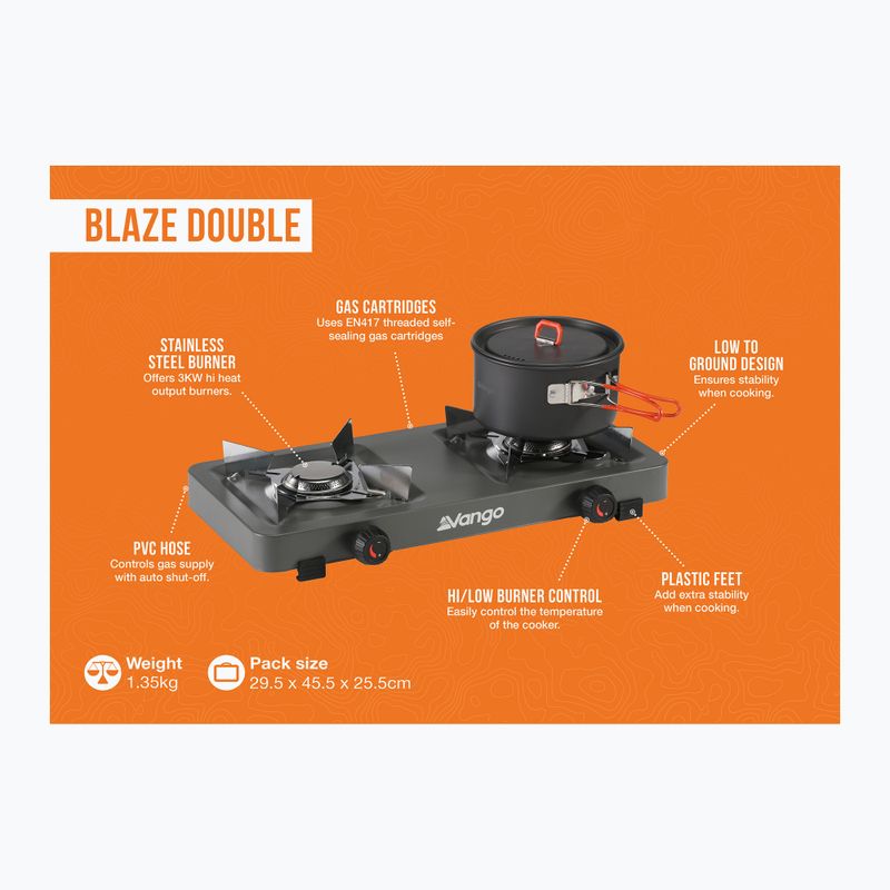 Vango Blaze Double dark/grey turistický varič 2